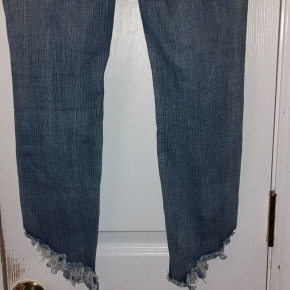Rue21 High Rise Ankle Super Distressed Jeggings Sz 6 - Picture 8 of 11
